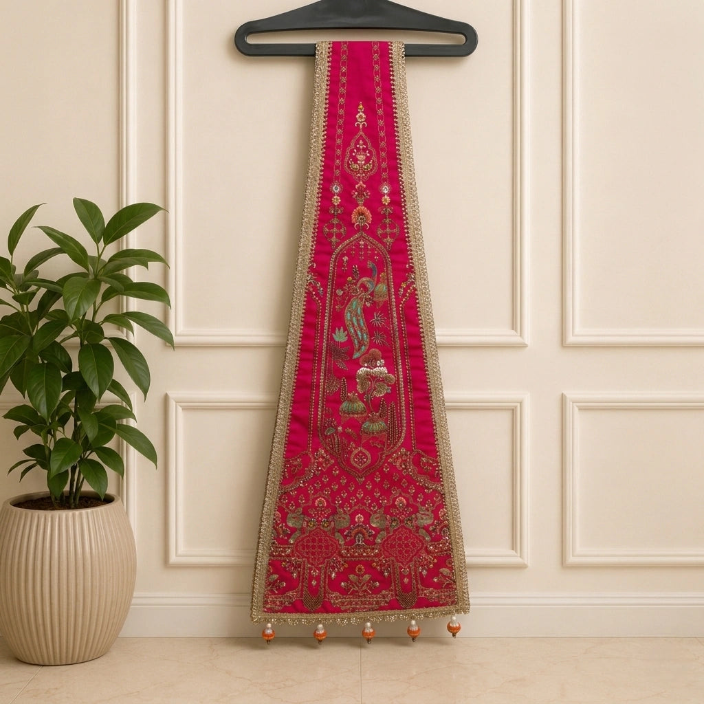 Handmade Wedding Gota Patti Dupatta