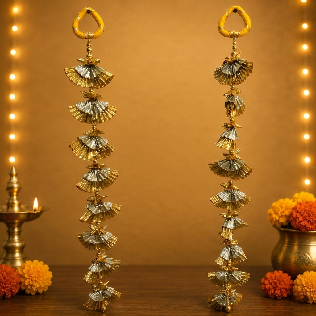Traditional Long Door Hanging – Handmade Festive Decor