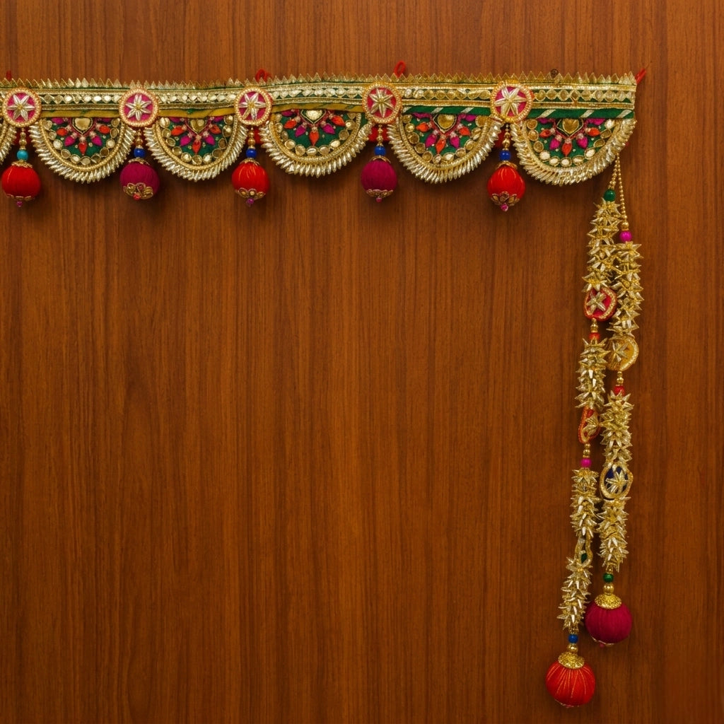 Traditional Door Toran with Tassels – Multi Color