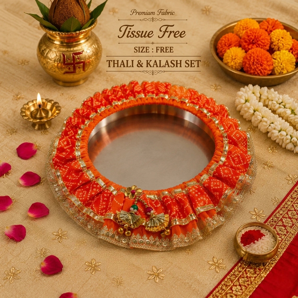 Decorative Thali Frill Cover