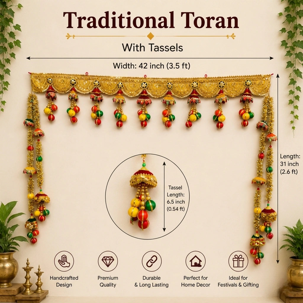 Traditional Tassel Door Toran Bandarwal