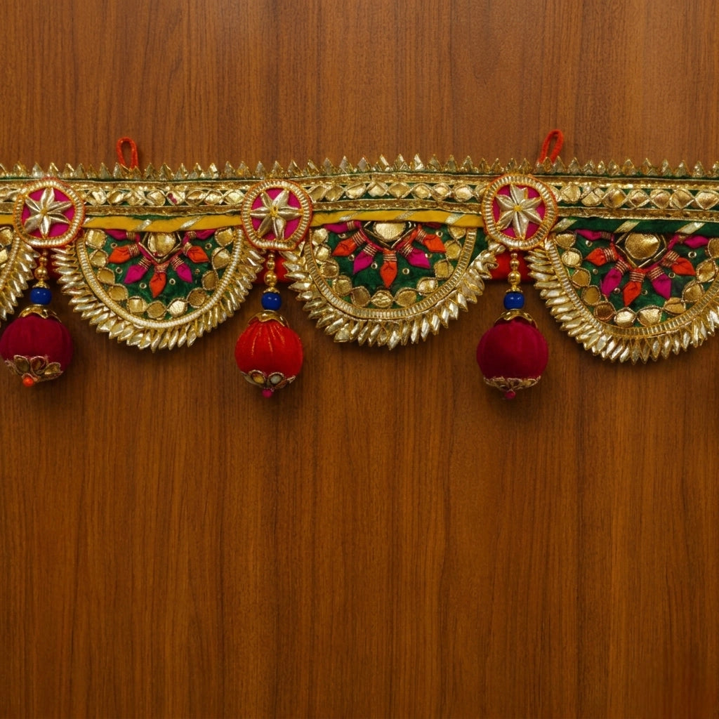 Traditional Door Toran with Tassels – Multi Color