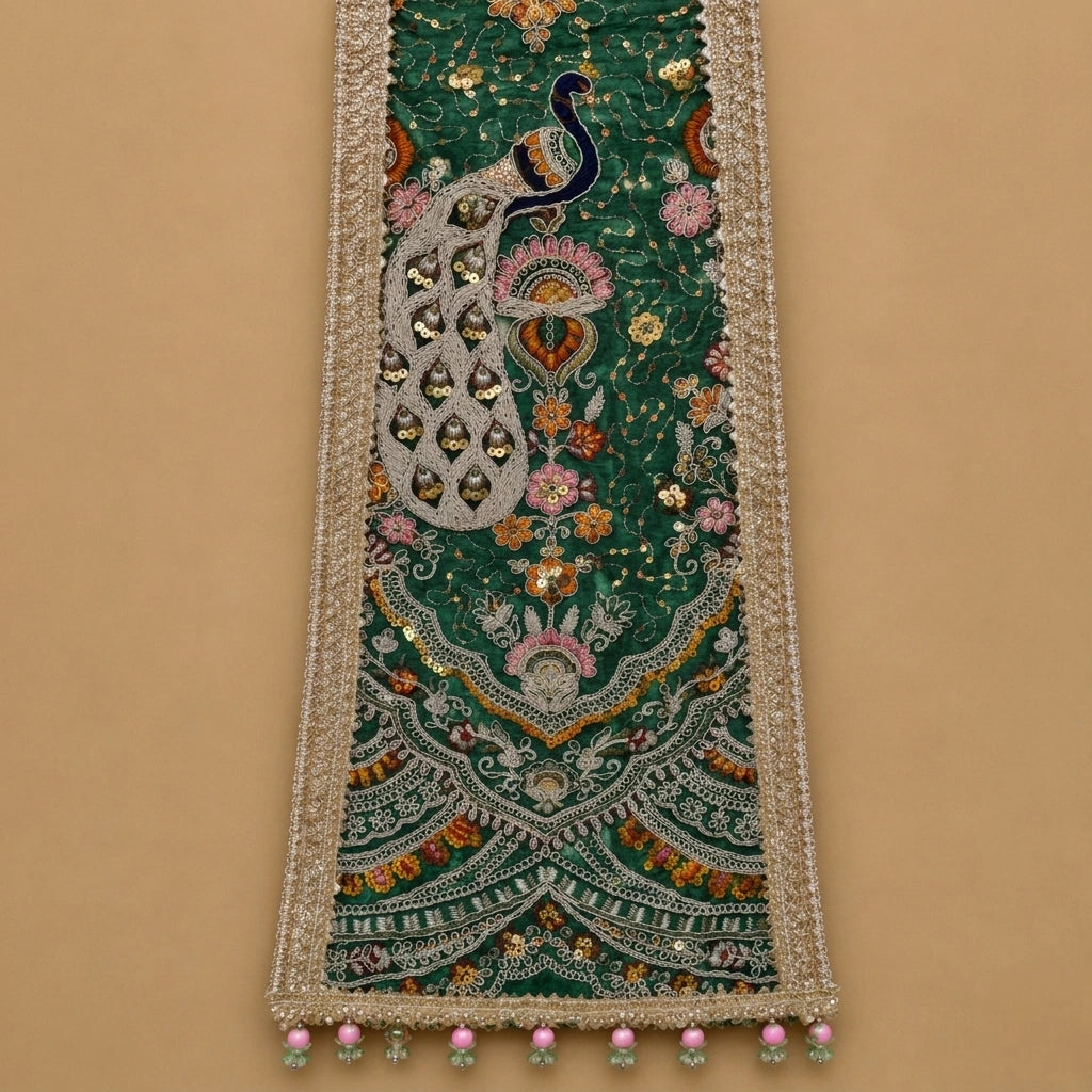 Designer Peacock Wedding Dupatta