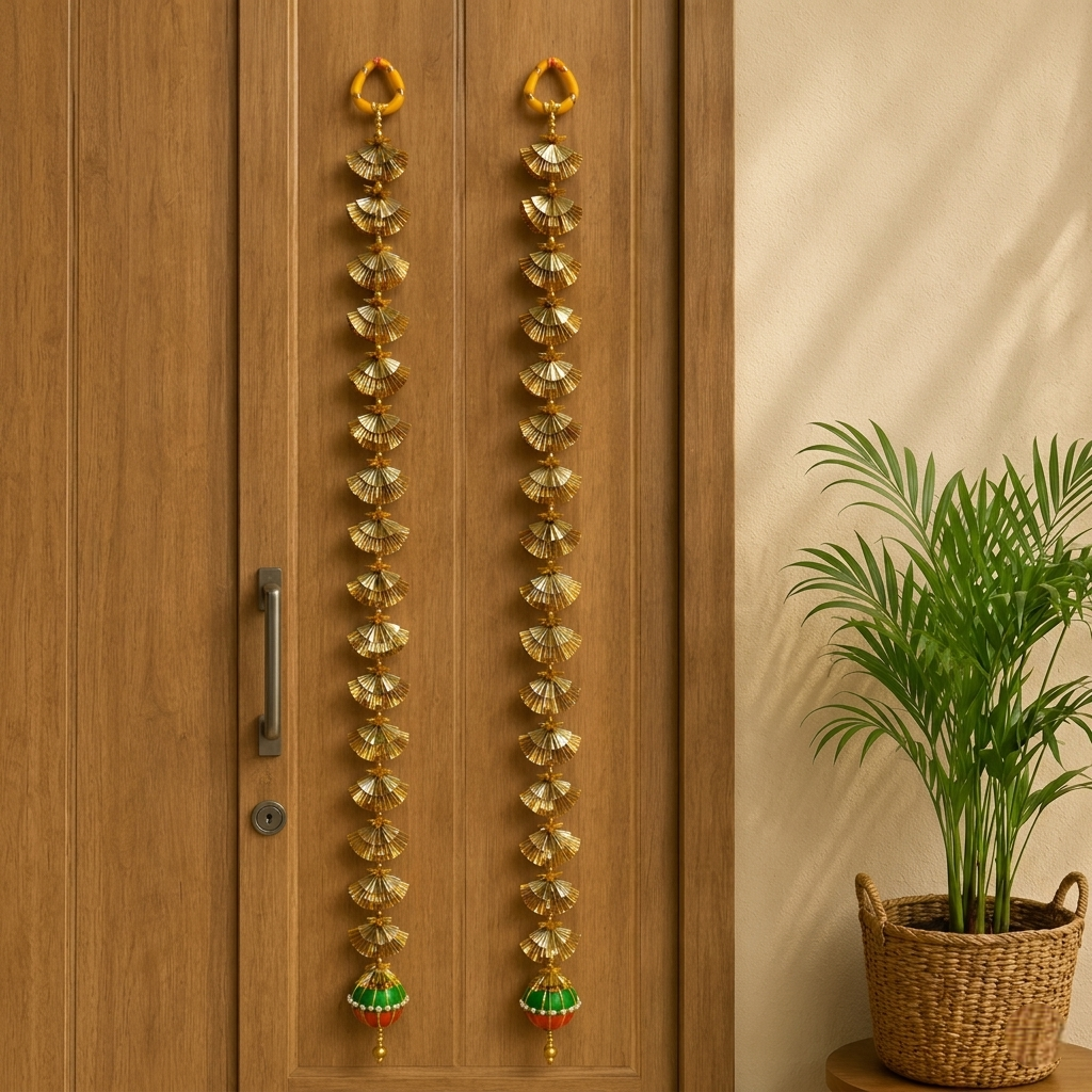 Traditional Long Door Hanging – Handmade Festive Decor