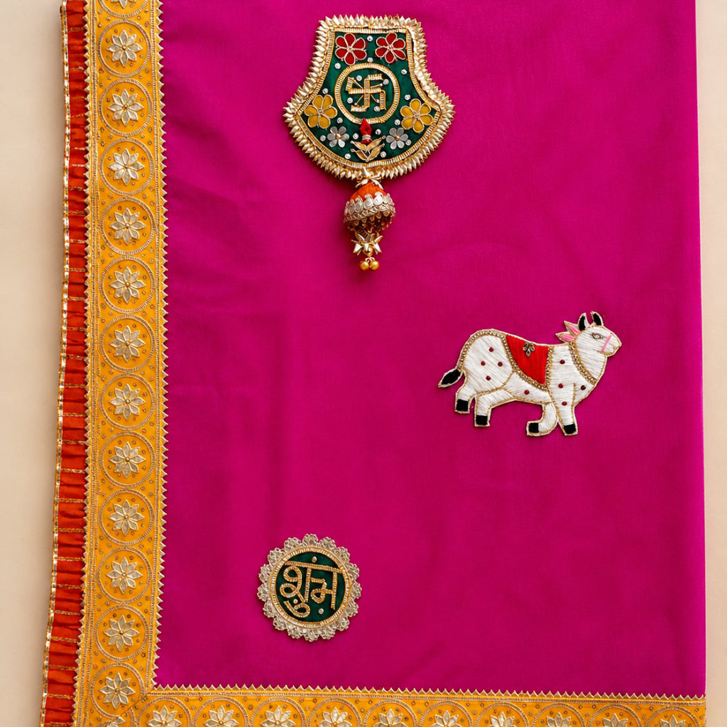 Pink Toran Wall Hanging – Traditional Festive Home Decor