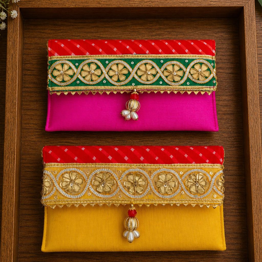 Traditional Motha Work Money Envelope – Multi Colour