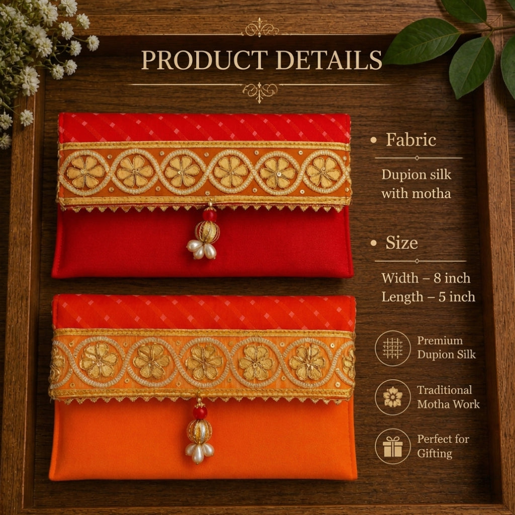 Traditional Motha Work Money Envelope – Multi Colour