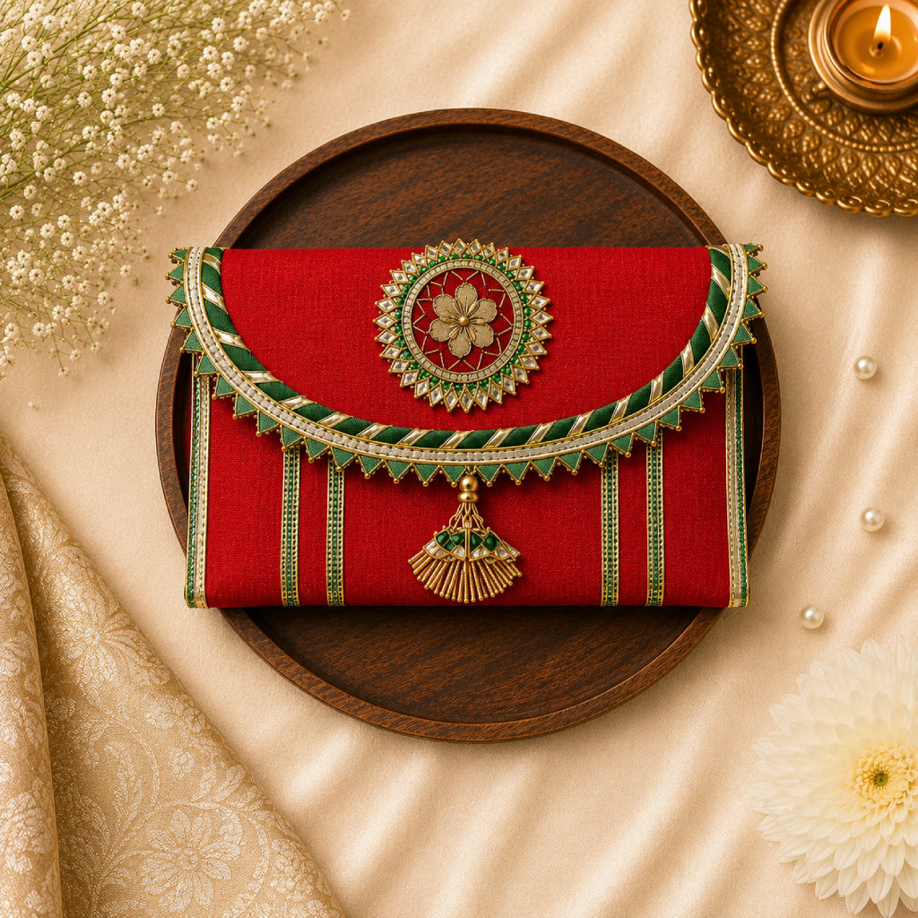 Premium Gota Patti Money Envelope – Multi Colour