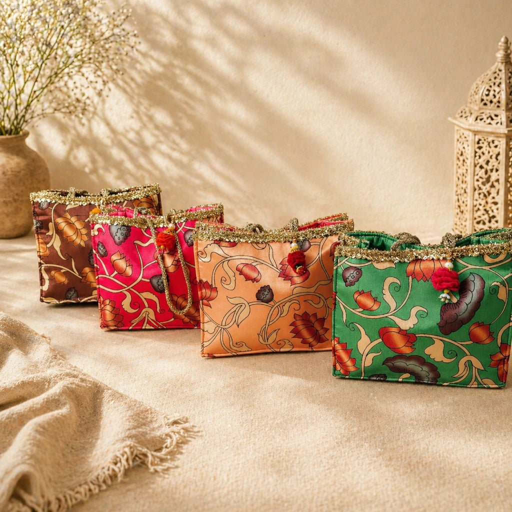 Handmade Floral Fabric Handbag | Multicolor Available