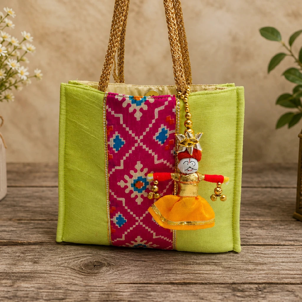 Patola Dupion Silk Ethnic Handbag