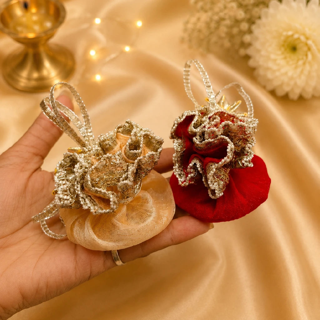 Decorative Return Gift Potli Pouch for Weddings