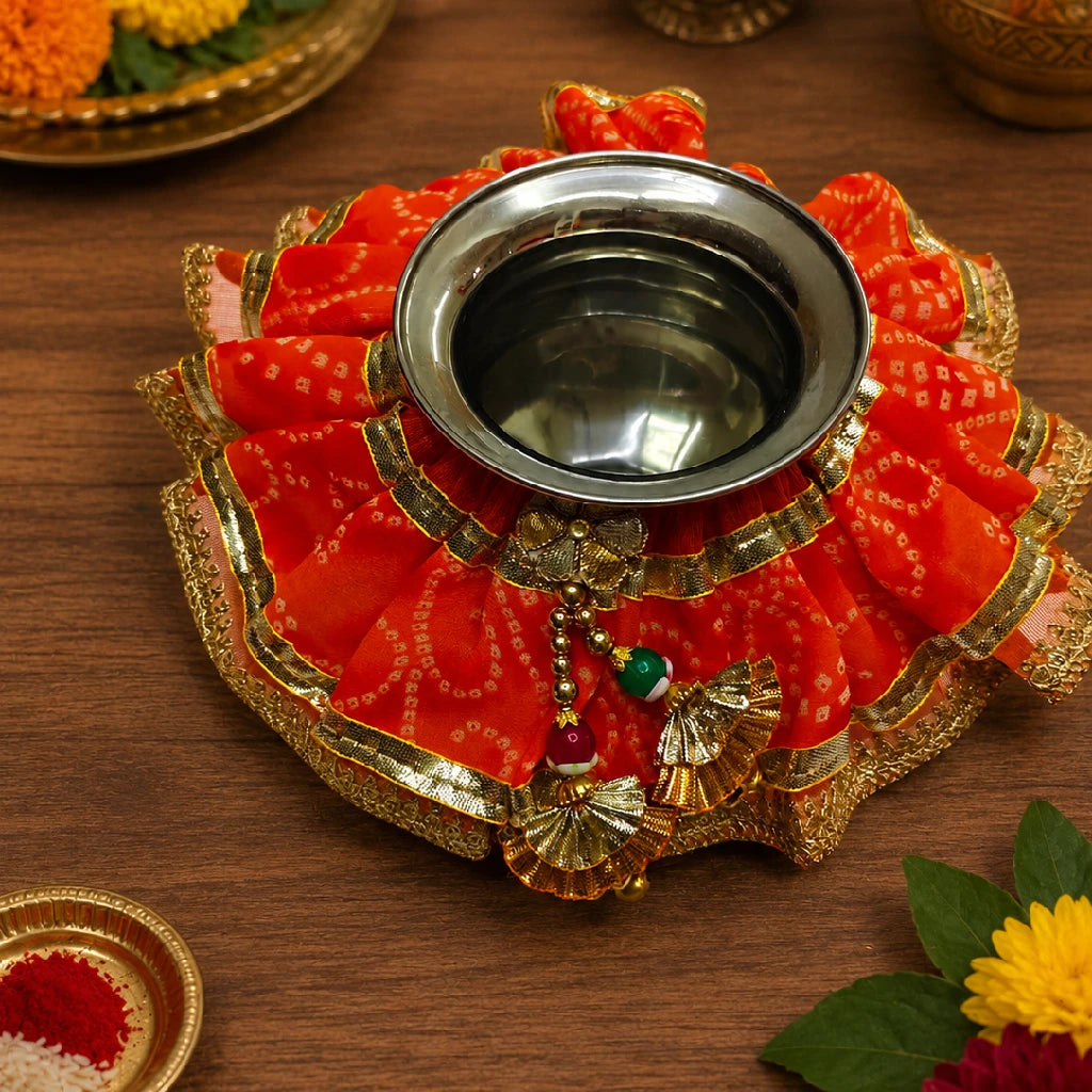 Decorative Thali Frill Cover