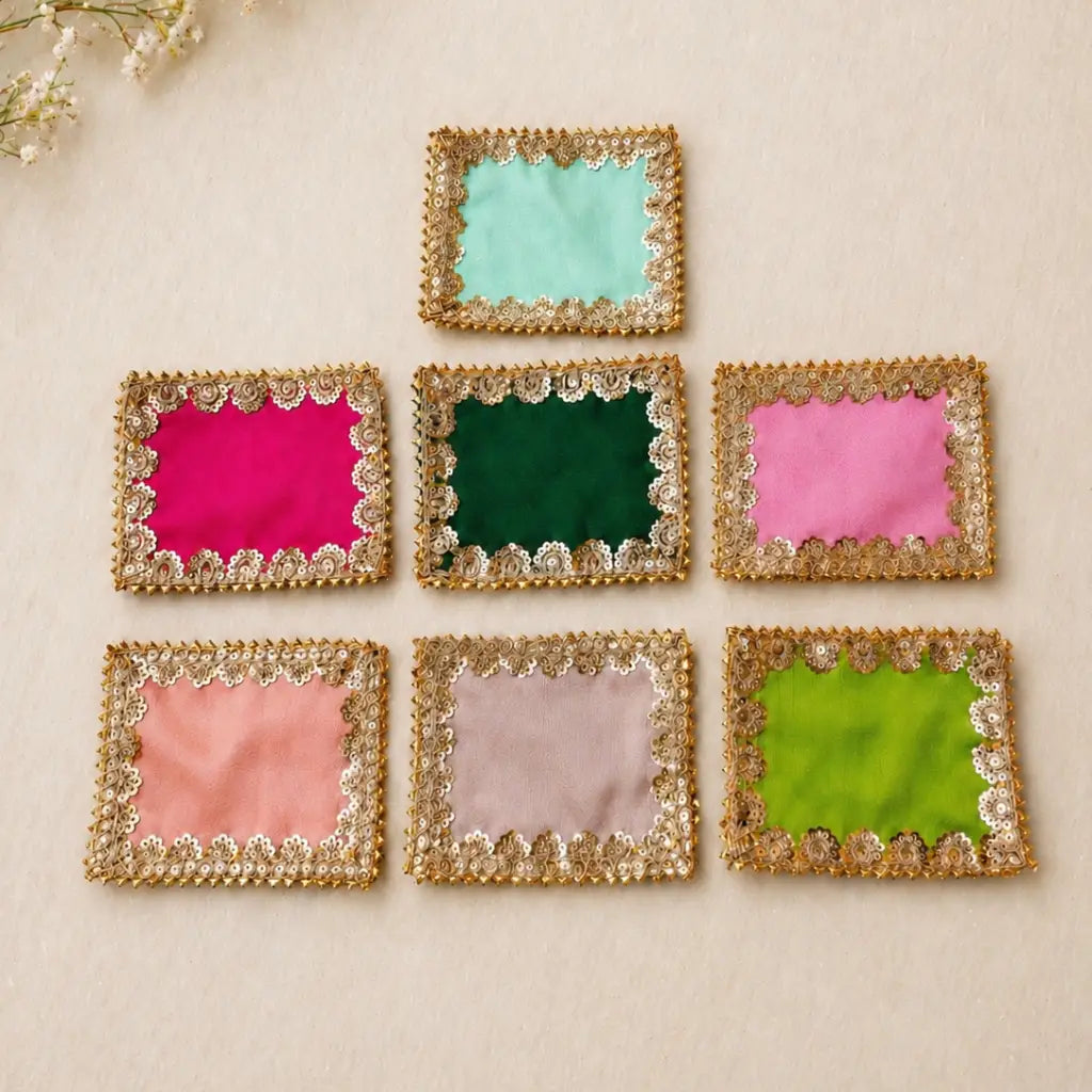 Dupion Silk Return Gift Potli Bag – Assorted Colours