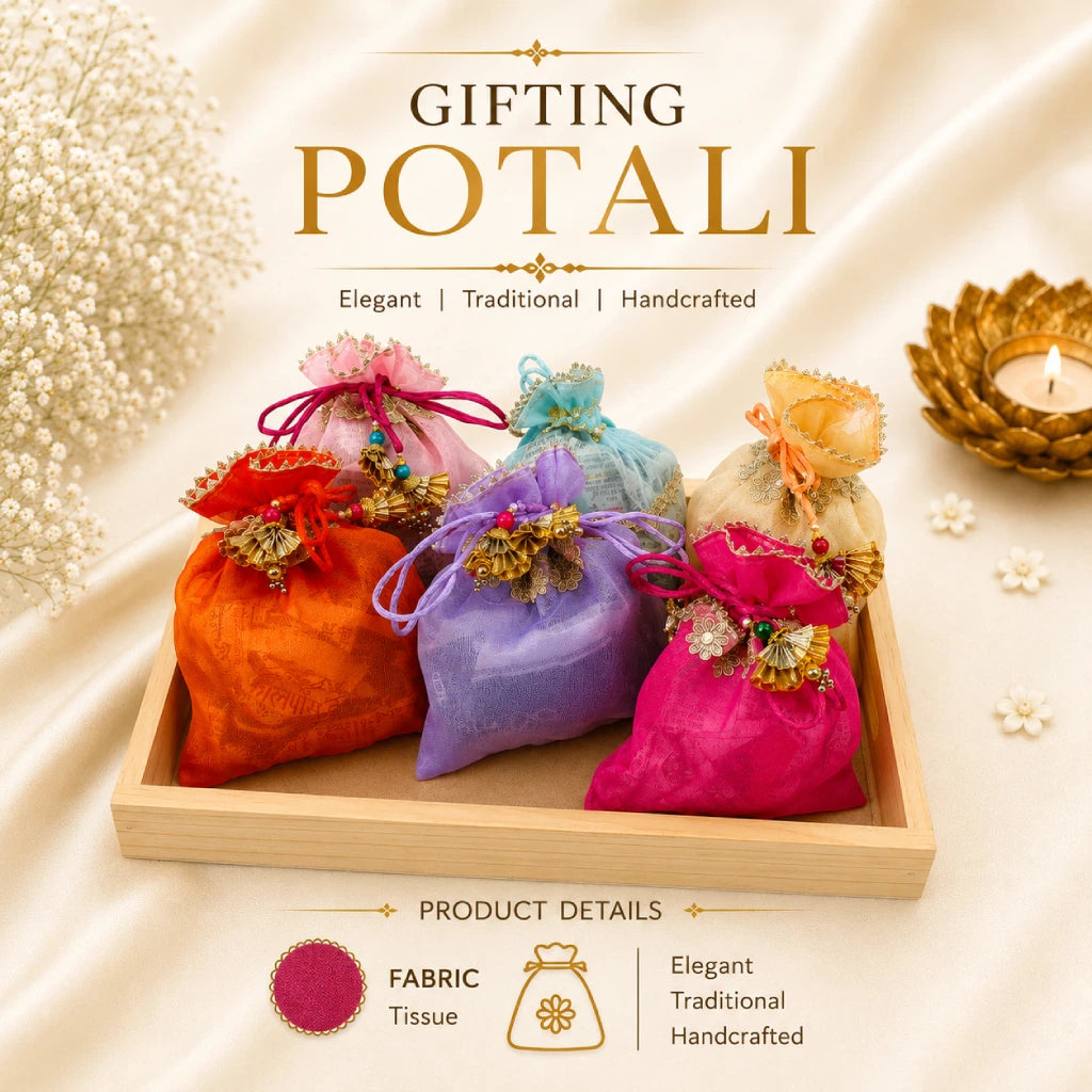 Designer Potli Bags for Wedding Return Gifts