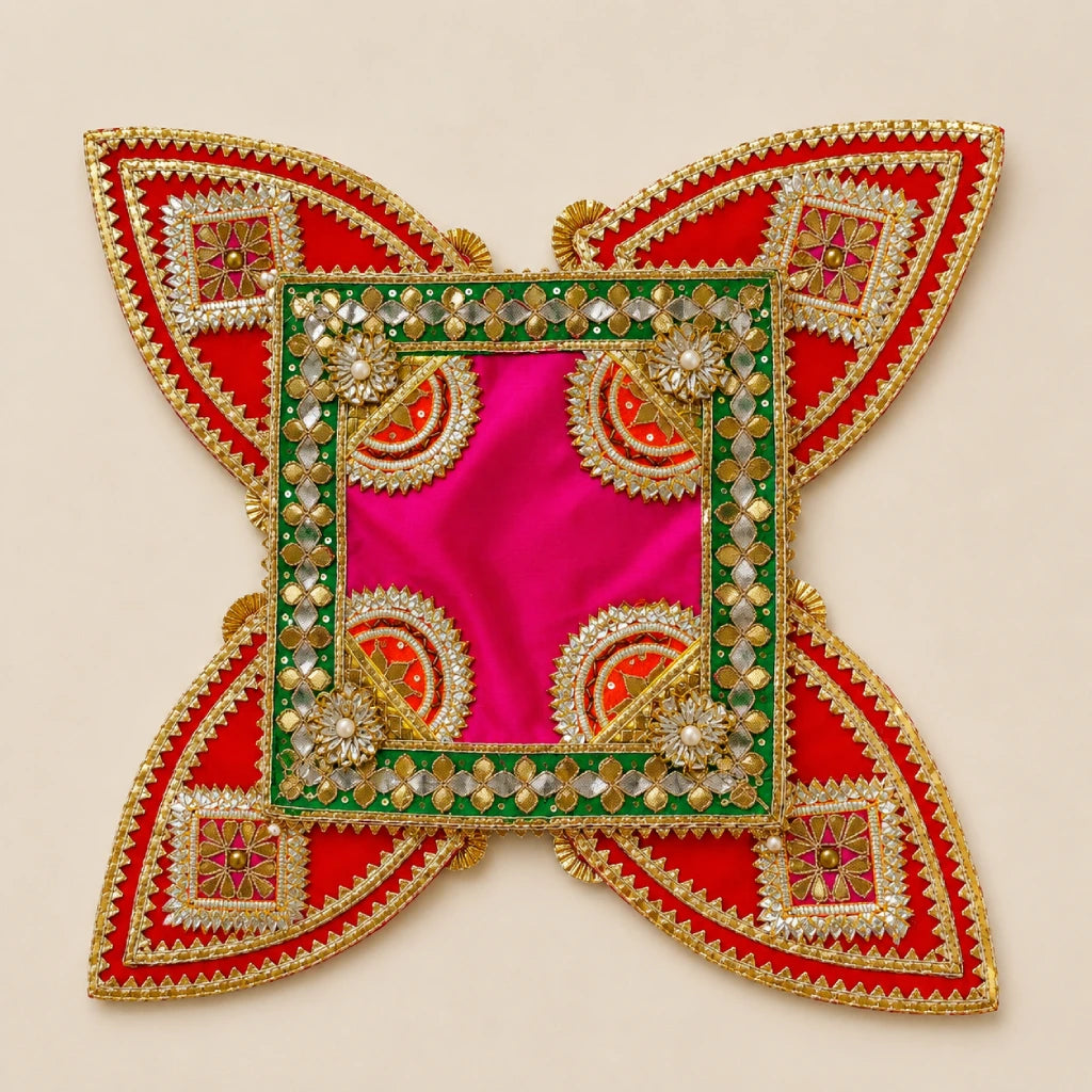 Handmade Festive Rangoli Mat for Diwali Decor