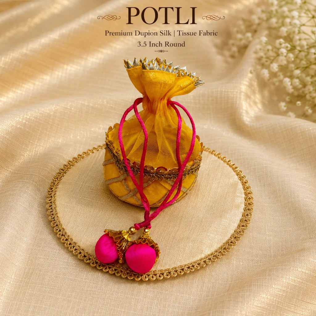 Designer Organza Gifting Potli Bag Set
