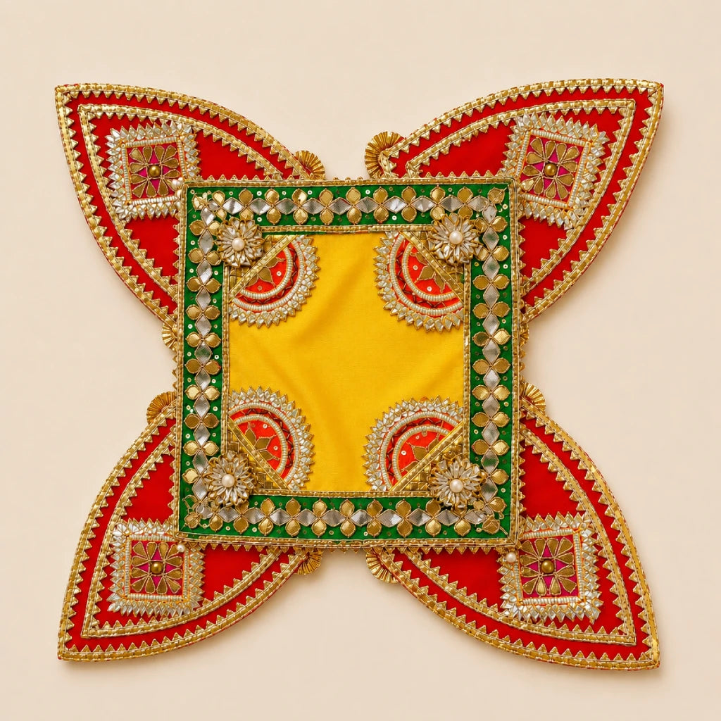 Handmade Festive Rangoli Mat for Diwali Decor
