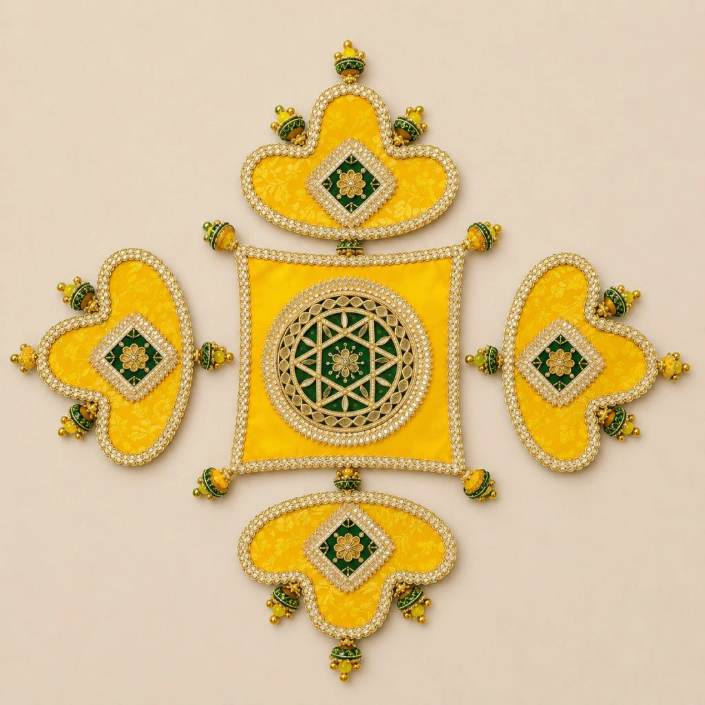 Handmade Diya Rangoli Set