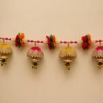 Handmade Beaded Toran for Mandir – Decorative Festive Wall Hanging - Image 2