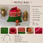 Mothda Potli Bag for Women – Designer Ethnic Drawstring Pouch - Image 5