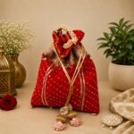 Mothda Potli Bag with Pearl Handle | Ethnic Wedding Clutch Multi-Color - Image 2