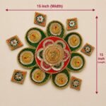 Handmade Floral Rangoli Set for Diwali Decor - Image 2
