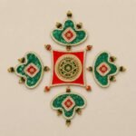 Handmade Diya Rangoli Set - Image 2