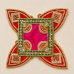 Handmade Festive Rangoli Mat for Diwali Decor - Image 2