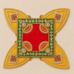 Handmade Festive Rangoli Mat for Diwali Decor - Image 3