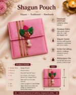 Premium Fabric Cash Gift Envelope for Weddings and Festivals