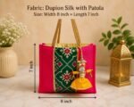 Premium Wedding Gift Bags with Colourful Embroidery and Doll Latkans - Image 2
