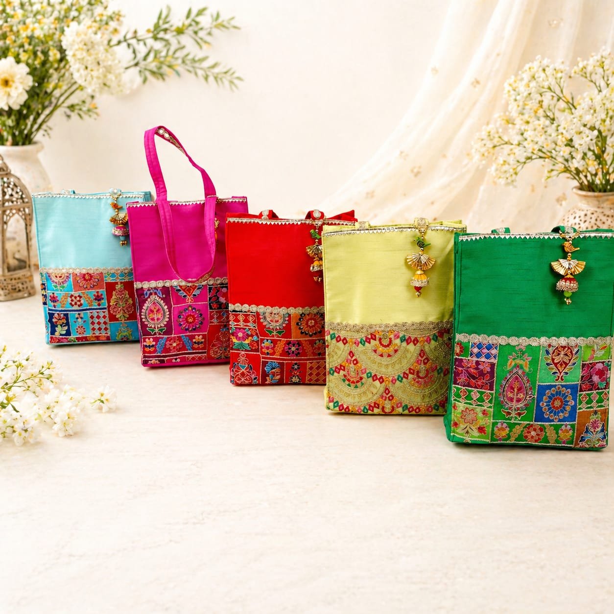 WhatsApp Image 2026-10-20 at 11.50.39 PM (2) Vibrant Wedding Gift Bag with Traditional Indian Patchwork - Image 1