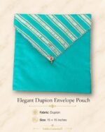Traditional Saree Storage Covers with Diagonal Golden Stripes - Image 6