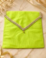 Premium Peach Saree Packing Cover with Decorative Golden Border - Image 6